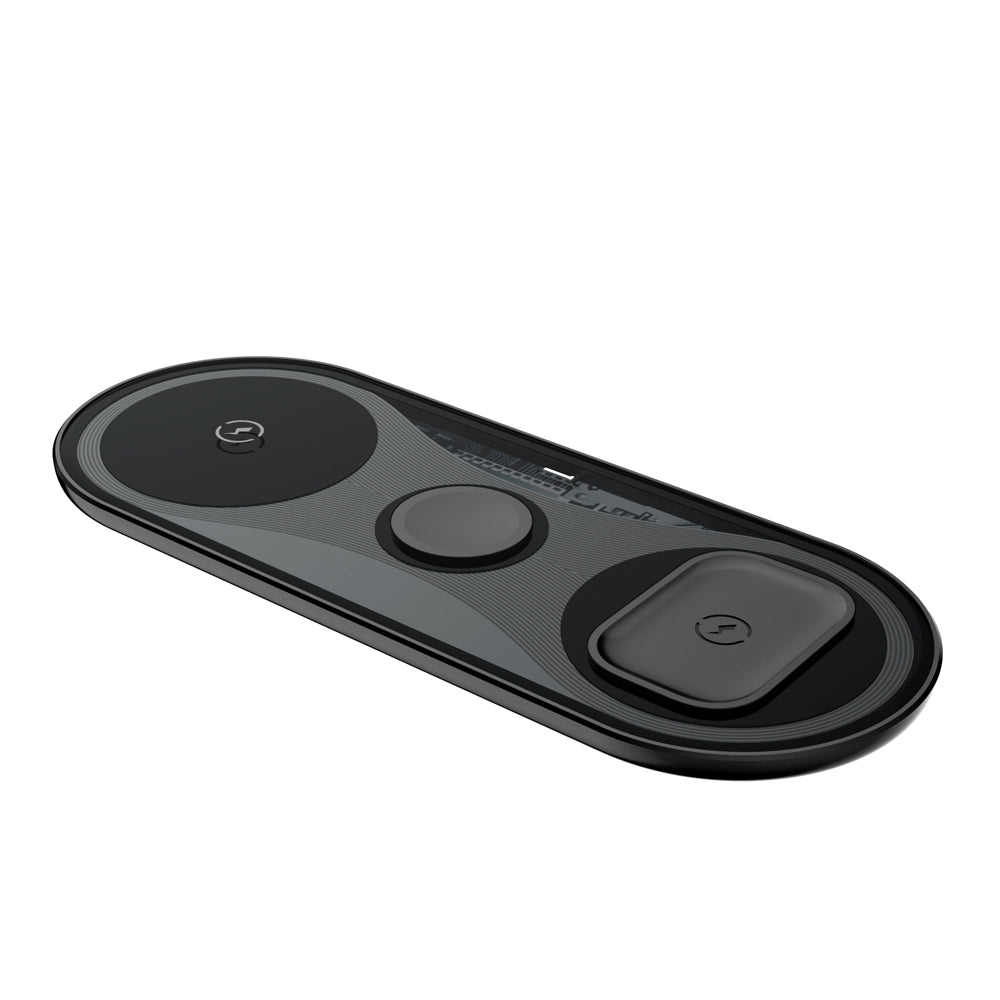X39 For Apple Watch iPhone Airpods 3-in-1 Wireless Charger Station 15W Max Fast Charging Pad X39 For Apple Watch iPhone Airpods 3-in-1 Wireless Charger Station 15W Max Fast Charging Pad